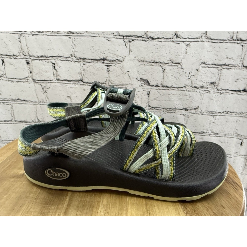 Chaco Strappy ZX3 Yampa‎ Trail Sandals J105060 Women's Size 6 Stardust Green - Picture 4 of 11